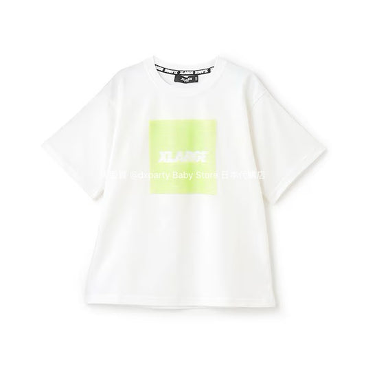 XLARGE KIDS Japanese children's clothing cool contact logo print short-sleeved top 90-140cm boys' summer TOPS 