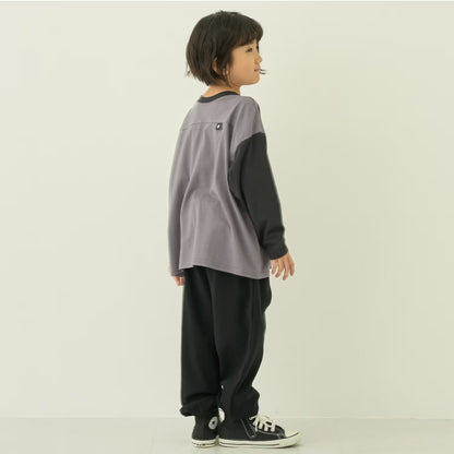 日本童裝 b・R# 防污系列 吸水速乾系列 防UV 拼色上衣 110-140cm 男童款 秋季 TOPS