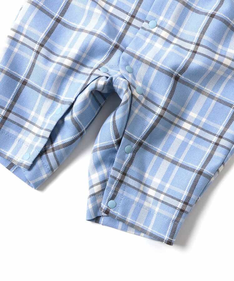 日本童裝 apres les cours 格仔連衣 70-80cm 男童款 冬季 Jumpsuit 聖誕紅/新年紅