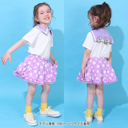 Japanese children's clothing BDL printed fluffy skirt 80-140cm girls summer SKIRTS