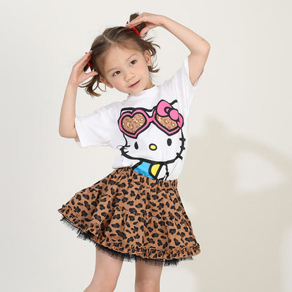 Japanese children's clothing BDL printed fluffy skirt 80-140cm girls summer SKIRTS