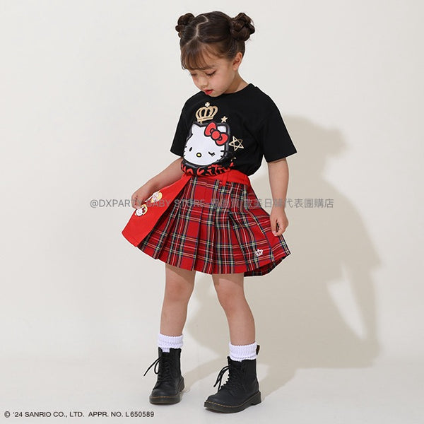 日本童裝 BDL x Sanrio 格仔百摺短裙 80-140cm 女童款 秋季 SKIRTS