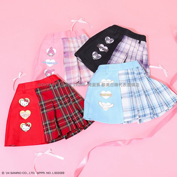 日本童裝 BDL x Sanrio 格仔百摺短裙 80-140cm 女童款 秋季 SKIRTS