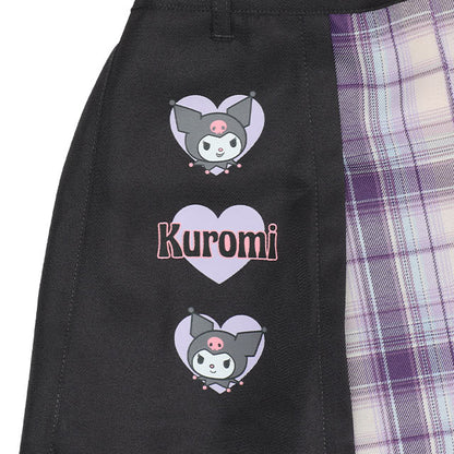 Japanese BDL x Sanrio Checkered Pleated Skirt 80-140cm Girls Summer SKIRTS 