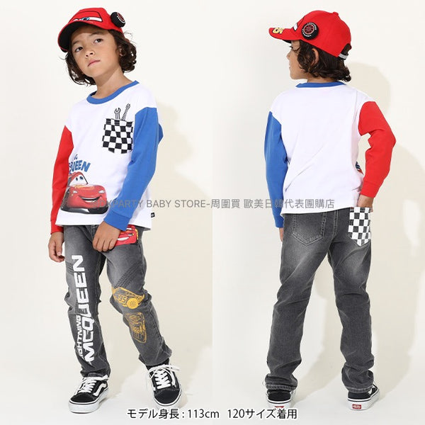 日本童裝 BDL x Disney Cars牛仔長褲 90-130cm 男童款 秋季 PANTS