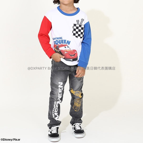 日本童裝 BDL x Disney Cars牛仔長褲 90-130cm 男童款 秋季 PANTS