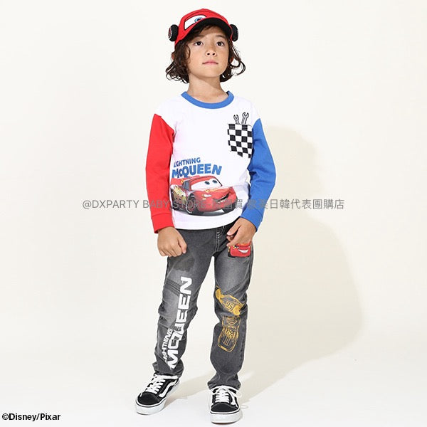 日本童裝 BDL x Disney Cars口袋上衣 90-130cm 男童款 秋季 TOPS