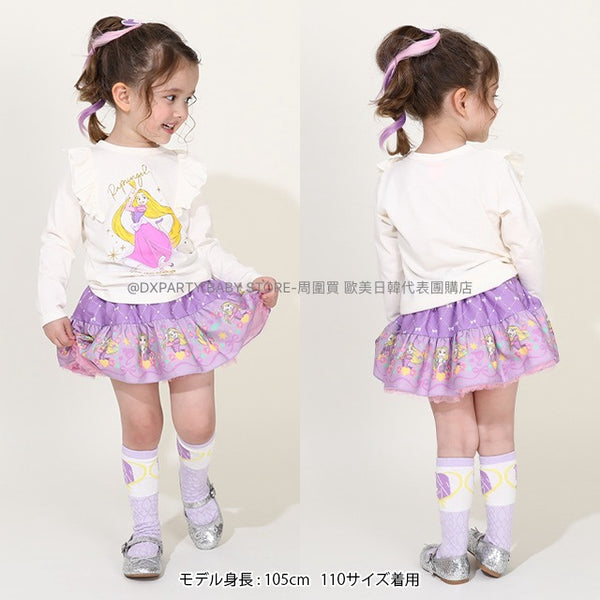 日本童裝 BDL x Disney Princess皺皺袖公主上衣 100-130cm 女童款 秋季 TOPS