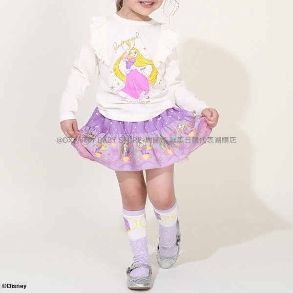 日本童裝 BDL x Disney Princess皺皺袖公主上衣 100-130cm 女童款 秋季 TOPS