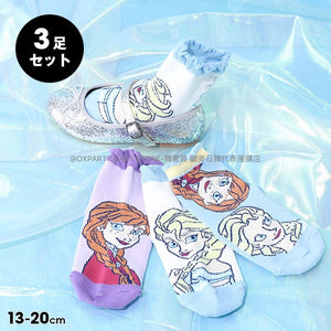 日本直送 BDL x Disney  Frozen 襪一套三對 13-20cm 襪系列