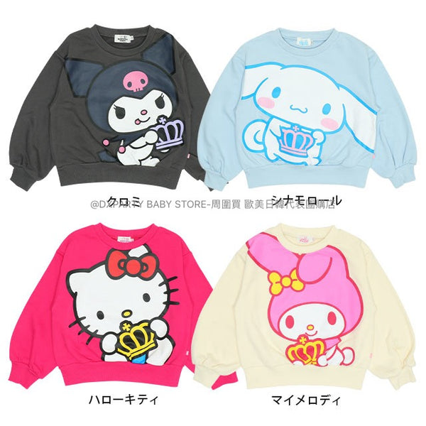 日本童裝 BDL x Sanrio 親子裝 衛衣 80-140 女童款 秋季 TOPS