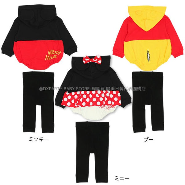 日本童裝 BDL x Disney 可愛連衣＋打底褲禮盒 70-80cm 男童款/女童款 初生嬰兒 秋季 Jumpsite