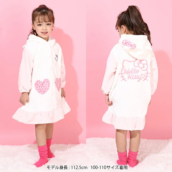 日本童裝 BDL x Sanrio 絨毛家居服睡裙 100-130cm 女童款 冬季 DRESSES 親子裝