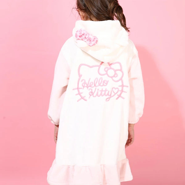 日本童裝 BDL x Sanrio 絨毛家居服睡裙 100-130cm 女童款 冬季 DRESSES 親子裝