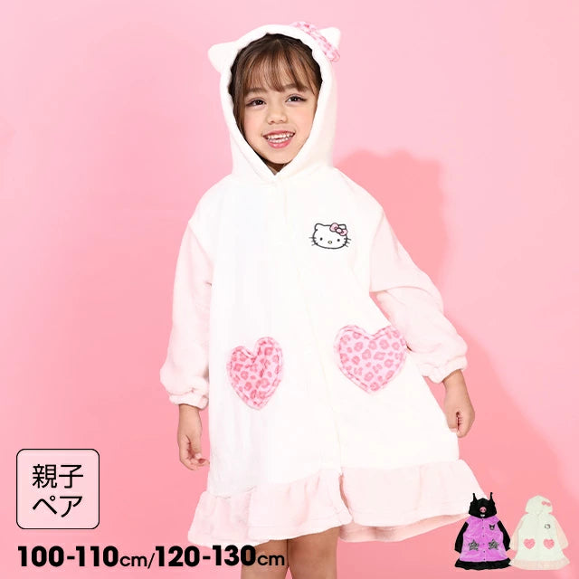 日本童裝 BDL x Sanrio 絨毛家居服睡裙 100-130cm 女童款 冬季 DRESSES 親子裝