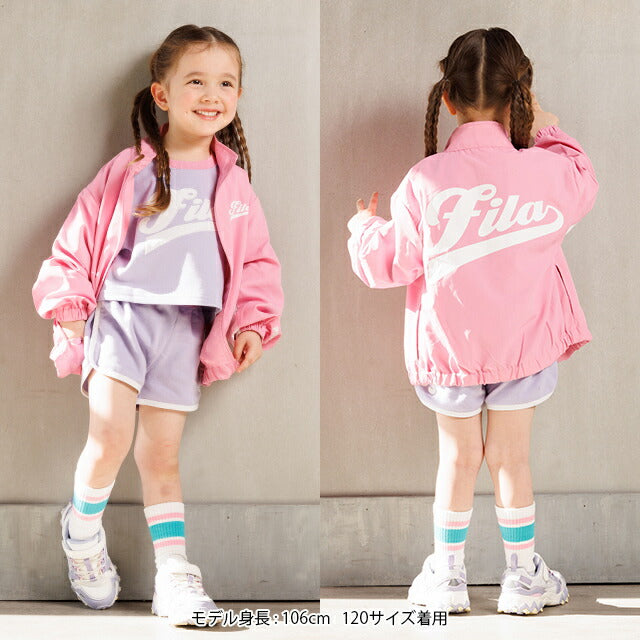 BDL x FILA Special Edition 3-Piece Set with Sports Backpack (90-140cm) for Girls Spring/Summer: TOPS PANTS OUTERWEAR 