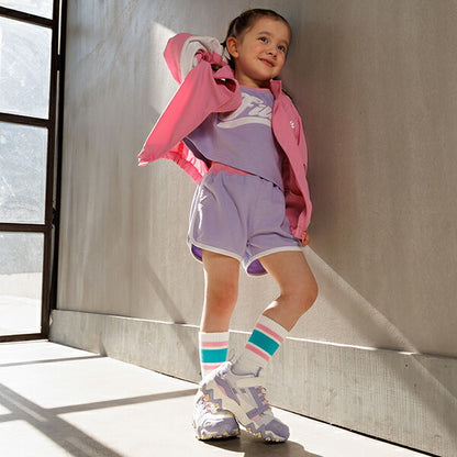 BDL x FILA Special Edition 3-Piece Set with Sports Backpack (90-140cm) for Girls Spring/Summer: TOPS PANTS OUTERWEAR 