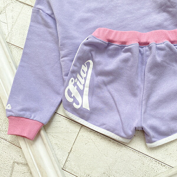 BDL x FILA Special Edition 3-Piece Set with Sports Backpack (90-140cm) for Girls Spring/Summer: TOPS PANTS OUTERWEAR 