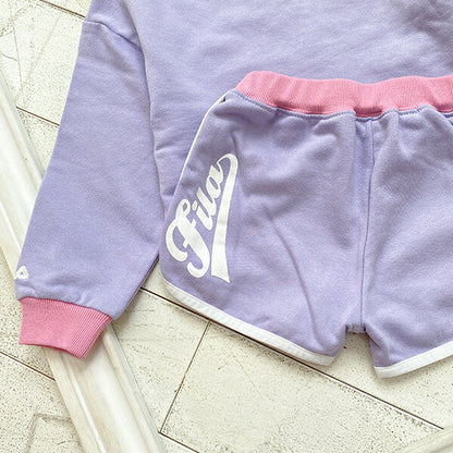 BDL x FILA Special Edition 3-Piece Set with Sports Backpack (90-140cm) for Girls Spring/Summer: TOPS PANTS OUTERWEAR 
