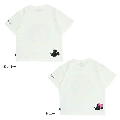 Japanese BDL x Disney Mickey and Minnie Mouse Short-Sleeved Tops (80-150cm) for Boys and Girls Summer 