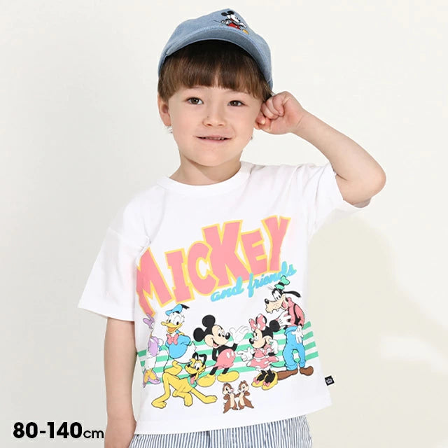 日本童裝 BDL x Disney 米奇&朋友短袖上衣 80-140cm 男童款/女童款  夏季 TOPS