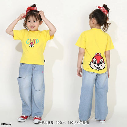 Japanese BDL x Disney Big Head Print Short Sleeve Top 80-140cm Boys/Girls Summer TOPS 