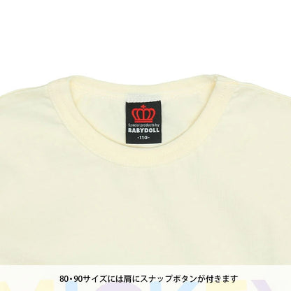 Japanese BDL x Disney Big Head Print Short Sleeve Top 80-140cm Boys/Girls Summer TOPS 