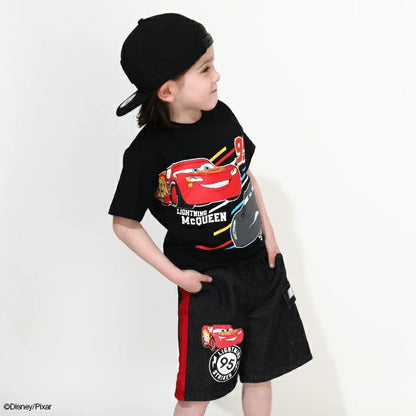 Japanese BDL x Disney Luminous Cars Print Top 90-130cm Boys Summer TOPS 