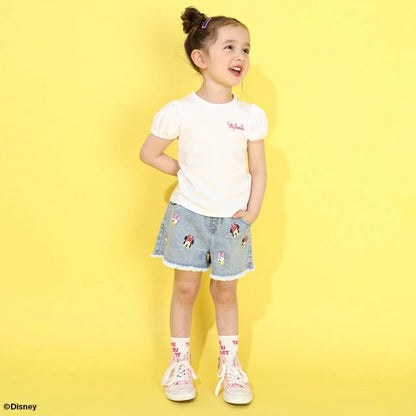 Japanese BDL x Disney Cute Tops and Suspenders Two-Piece Set (80-130cm) for Girls (Summer TOPS) 