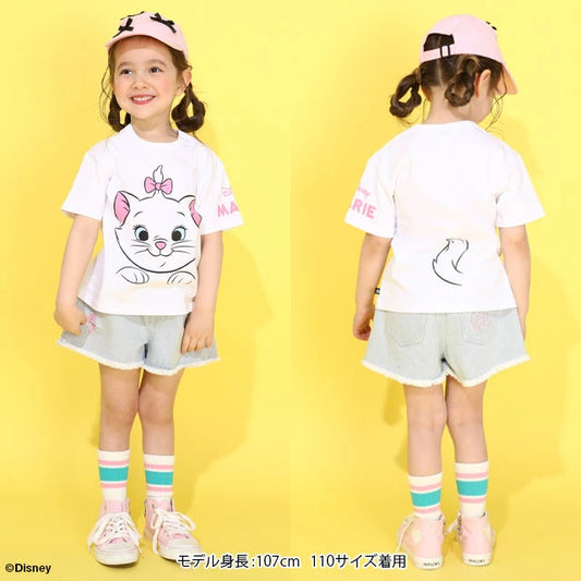 Japanese BDL x Disney Printed Short-Sleeved Tops (80-140cm) for Boys and Girls Summer 