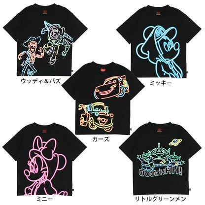 Japanese BDL x Disney parent-child print tops (80-150cm) for boys and girls (summer TOPS) 