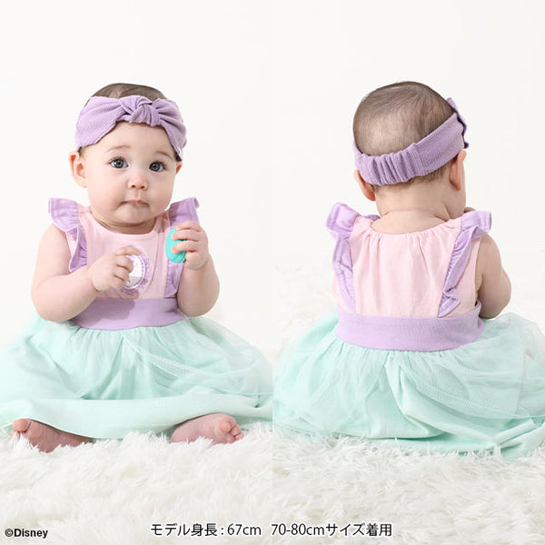 日本童裝 BDL x Disney 公主三件套裝 70-80cm 女童款 初生嬰兒 夏季 TOPS PANTS
