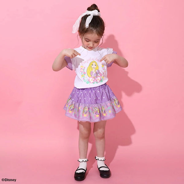 日本童裝 BDL x Disney 公主薄紗袖上衣 100-130cm 女童款 夏季 TOPS
