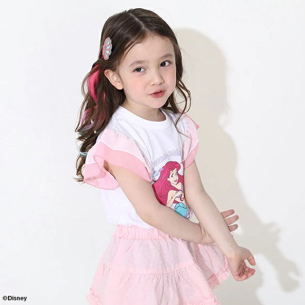 日本童裝 BDL x Disney 公主薄紗袖上衣 100-130cm 女童款 夏季 TOPS