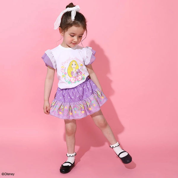日本童裝 BDL x Disney 公主薄紗袖上衣 100-130cm 女童款 夏季 TOPS