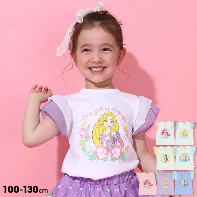日本童裝 BDL x Disney 公主薄紗袖上衣 100-130cm 女童款 夏季 TOPS