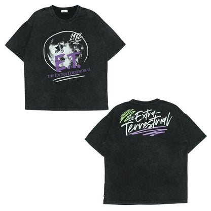 Japanese BDL x ET parent-child alien print tops (M-XL) for adults (summer TOPS) 