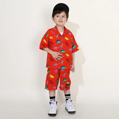 Japanese children's clothing BDL x JURASSIC WORLD Jurassic Park shorts 90-130cm boys' summer PANTS 