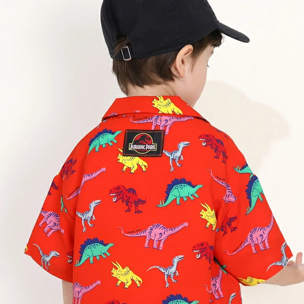 日本童裝 BDL x JURASSIC WORLD 侏羅紀公園襯衫 90-130cm 男童款 夏季 TOPS