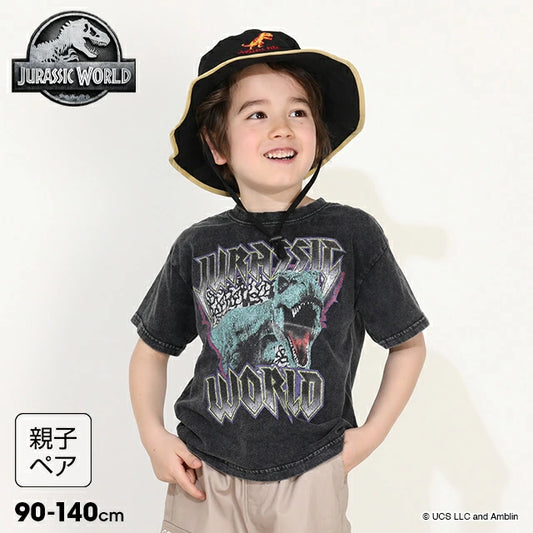 Japanese BDL x JURASSIC WORLD Parent-child Jurassic Park Print Top 90-140cm Boys Summer TOPS 