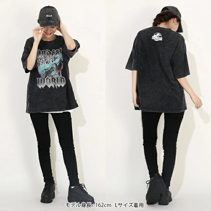 Japanese BDL x JURASSIC WORLD Parent-child Jurassic Park Print Tops (M-XL Adult Summer TOPS) 