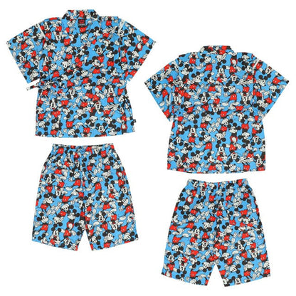 BDL x Disney Mickey Jinbe Japanese Kimono 80-130cm Boys' Newborn Summer TOPS PANTS Japanese Summer Festival Special