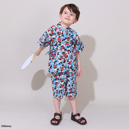 BDL x Disney Mickey Jinbe Japanese Kimono 80-130cm Boys' Newborn Summer TOPS PANTS Japanese Summer Festival Special