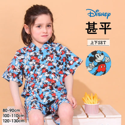 BDL x Disney Mickey Jinbe Japanese Kimono 80-130cm Boys' Newborn Summer TOPS PANTS Japanese Summer Festival Special