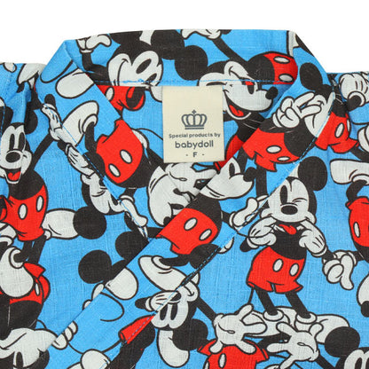 BDL x Disney Mickey Jinbe Japanese Kimono 70-80cm Boys' Summer Jumpsuit for Newborn Babies. Japanese Summer Festival Special.
