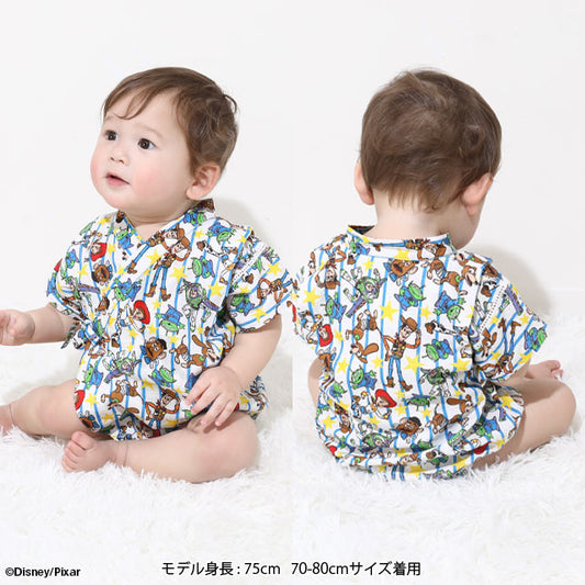 BDL x Disney Toy Story Jinbei Japanese Kimono 70-80cm Boys' Summer Jumpsuit for Newborn Babies. Japanese Summer Festival Special.