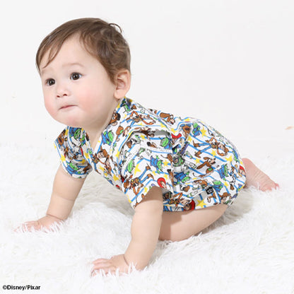BDL x Disney Toy Story Jinbei Japanese Kimono 70-80cm Boys' Summer Jumpsuit for Newborn Babies. Japanese Summer Festival Special.