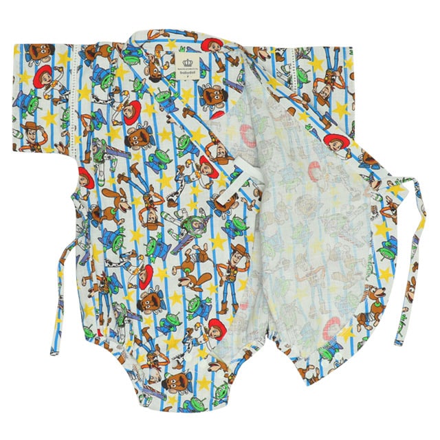 BDL x Disney Toy Story Jinbei Japanese Kimono 70-80cm Boys' Summer Jumpsuit for Newborn Babies. Japanese Summer Festival Special.