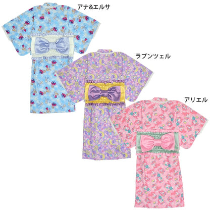 BDL x Disney 2Way Yukata Japanese Kimono 90-140cm Girls Summer Outerwear Dresses Japanese Summer Festival Special