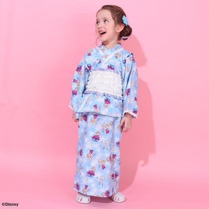 BDL x Disney 2Way Yukata Japanese Kimono 90-140cm Girls Summer Outerwear Dresses Japanese Summer Festival Special